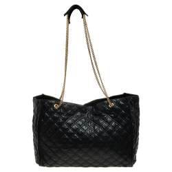 Pre Owned Marc Jacobs Black Quilted Leather Tote