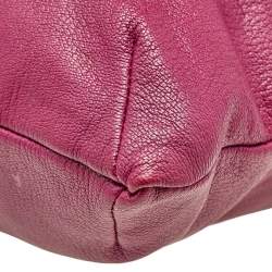 Pre Owned Marc Jacobs Purple Leather Robert Duffy Tote