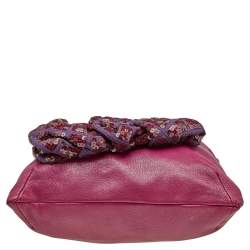 Pre Owned Marc Jacobs Purple Leather Robert Duffy Tote