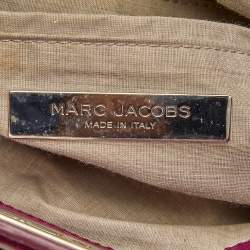 Pre Owned Marc Jacobs Purple Leather Robert Duffy Tote