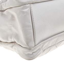 Pre Owned Marc Jacobs White Leather Chain Shoulder Bag