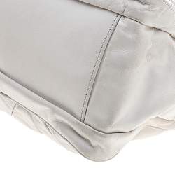 Pre Owned Marc Jacobs White Leather Chain Shoulder Bag