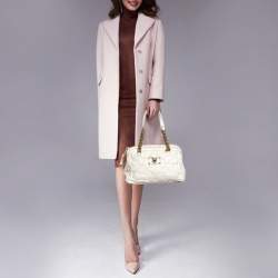 Pre Owned Marc Jacobs White Leather Chain Shoulder Bag