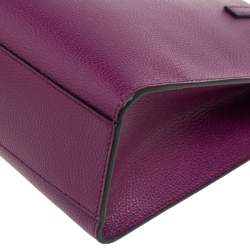 Pre Owned Marc Jacobs Purple Leather Mini Grind Tote