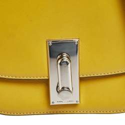 Pre Owned Marc Jacobs Yellow Leather West End The Jane Saddle Shoulder Bag 