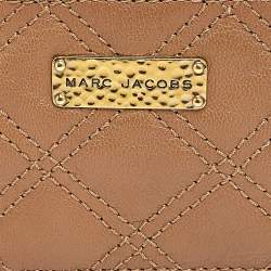 Marc Jacobs Beige Quilted Leather Wallet