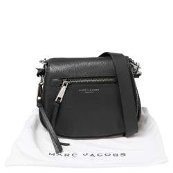 Pre Owned Marc Jacobs Dark Grey Leather Recruit Nomad Saddle Bag