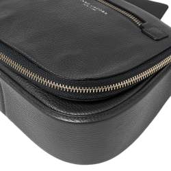 Pre Owned Marc Jacobs Dark Grey Leather Recruit Nomad Saddle Bag