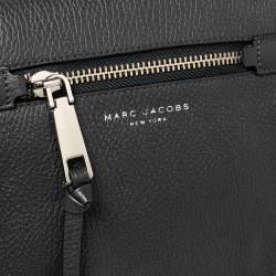 Pre Owned Marc Jacobs Dark Grey Leather Recruit Nomad Saddle Bag