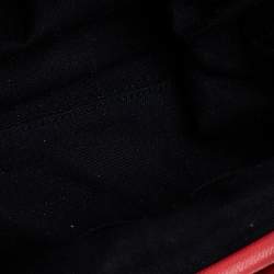 Pre Owned Marc Jacobs Bright Orange Quilted Leather Stam Satchel