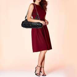 Pre Owned Marc Jacobs Black Quilted Leather Stam Satchel