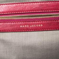 Pre Owned Marc Jacobs Pink Quilted Leather Stam Satchel