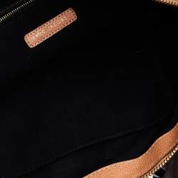 Pre Owned Marc Jacobs Brown Leather Crystal Embellished Satchel