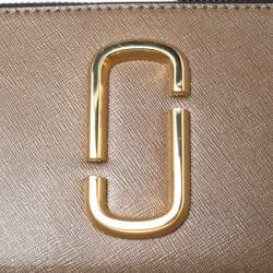 Pre Owned Marc Jacobs Beige Patent Leather Snapshot Camera Crossbody Bag