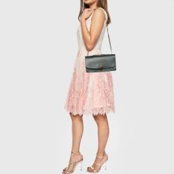 Pre Owned Marc Jacobs Dark Green Leather Big Trouble Shoulder Bag