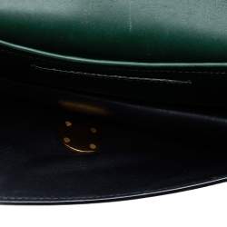 Pre Owned Marc Jacobs Dark Green Leather Big Trouble Shoulder Bag