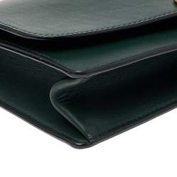 Pre Owned Marc Jacobs Dark Green Leather Big Trouble Shoulder Bag