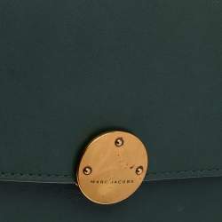 Pre Owned Marc Jacobs Dark Green Leather Big Trouble Shoulder Bag