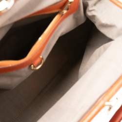 Pre Owned Marc Jacobs Orange Quilted Leather Stam Satchel