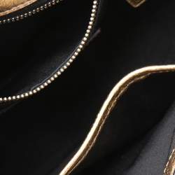 Pre Owned Marc Jacobs Gold Leather Charms And Trinket Crossbody Bag