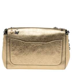 Pre Owned Marc Jacobs Gold Leather Charms And Trinket Crossbody Bag