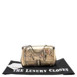 Pre Owned Marc Jacobs Gold Leather Charms And Trinket Crossbody Bag