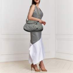 Marc Jacobs Grey Quilted Leather Cecilia Satchel