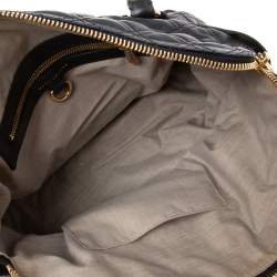 Pre Owned Marc Jacobs Black Leather Kari Satchel