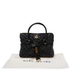 Pre Owned Marc Jacobs Black Leather Kari Satchel
