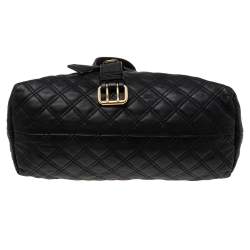 Pre Owned Marc Jacobs Black Leather Kari Satchel