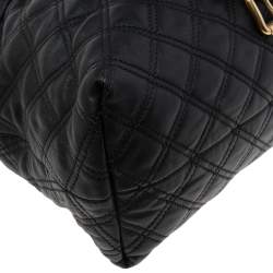 Pre Owned Marc Jacobs Black Leather Kari Satchel