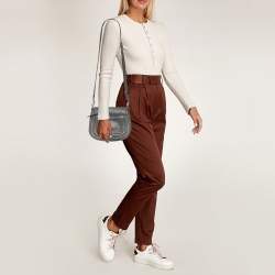 Pre Owned Marc Jacobs Grey Leather Mini Empire City Crossbody Bag