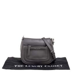 Pre Owned Marc Jacobs Grey Leather Mini Empire City Crossbody Bag