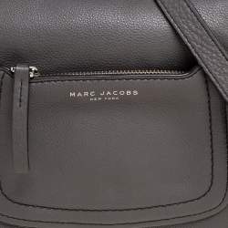Pre Owned Marc Jacobs Grey Leather Mini Empire City Crossbody Bag