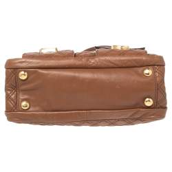 Pre Owned Marc Jacobs Brown Quilted Leather Classic Blake Bag