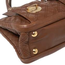 Pre Owned Marc Jacobs Brown Quilted Leather Classic Blake Bag