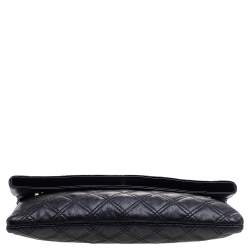 Pre Owned Marc Jacobs Black Quilted Leather Eugenie Clutch