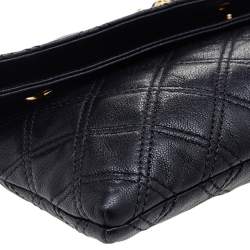 Pre Owned Marc Jacobs Black Quilted Leather Eugenie Clutch