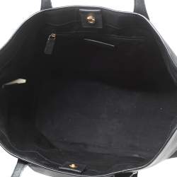 Pre Owned Marc Jacobs Black Saffiano Leather Front Pocket Tote