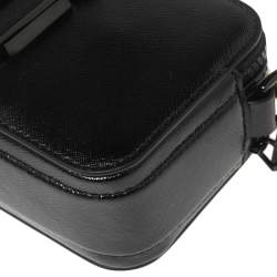 Pre Owned Marc Jacobs Black Glossy Leather Snapshot Camera Crossbody Bag