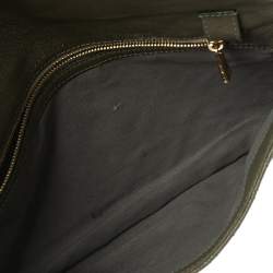 Pre Owned Marc Jacobs Olive Green Quilted Leather Eugenie Clutch
