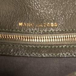 Pre Owned Marc Jacobs Olive Green Quilted Leather Eugenie Clutch