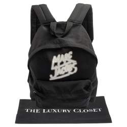 Pre Owned Marc Jacobs Black Nylon Logo Backpack