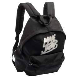 Pre Owned Marc Jacobs Black Nylon Logo Backpack