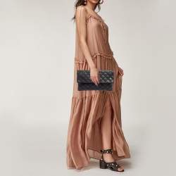 Pre Owned Marc Jacobs Black Quilted Leather Eugenie Clutch