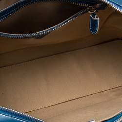 Pre Owned Marc Jacobs Blue Leather The Venetia Bowler Bag