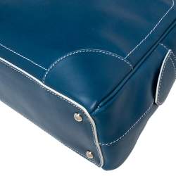 Pre Owned Marc Jacobs Blue Leather The Venetia Bowler Bag