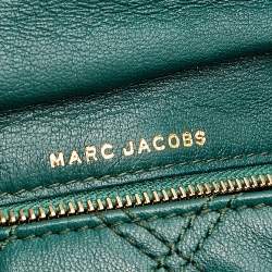 Pre Owned Marc Jacobs Green Quilted Leather Eugenie Clutch
