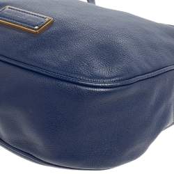 Pre Owned Marc by Marc Jacobs Blue Leather Too Hot To Handle Hobo