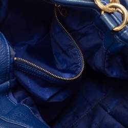 Pre Owned Marc by Marc Jacobs Blue Leather Too Hot To Handle Hobo